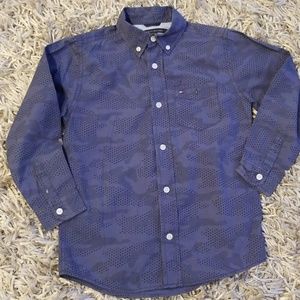 Boys Tommy Hilfiger blue shirt, size 6